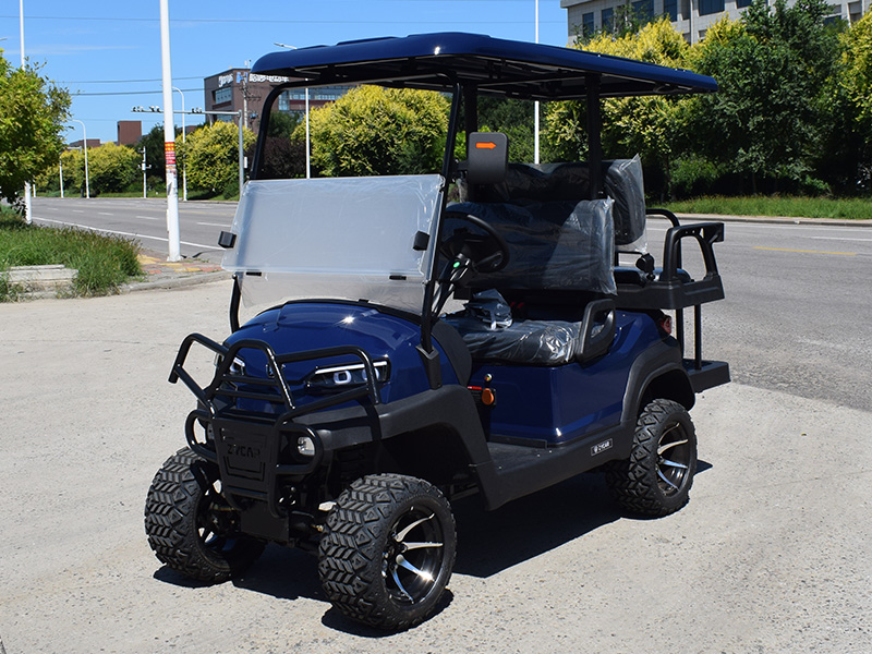4座高尔夫球车客货两用宝蓝色