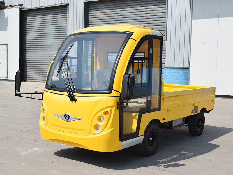 3吨封闭电动货车黄色