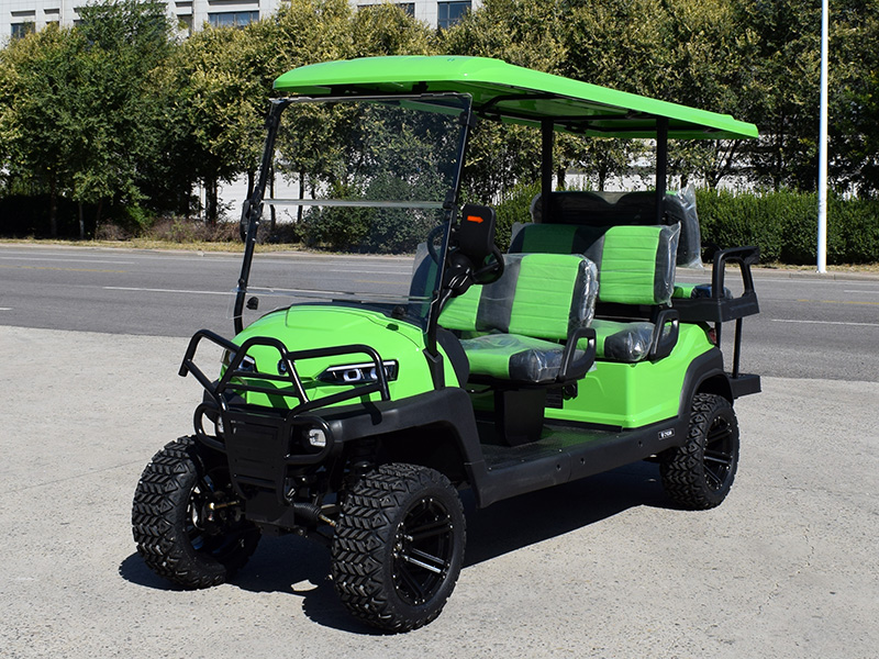 6座高尔夫球车客货两用绿色加高