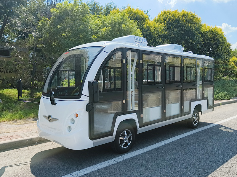 14座封闭电动观光车豪华座椅