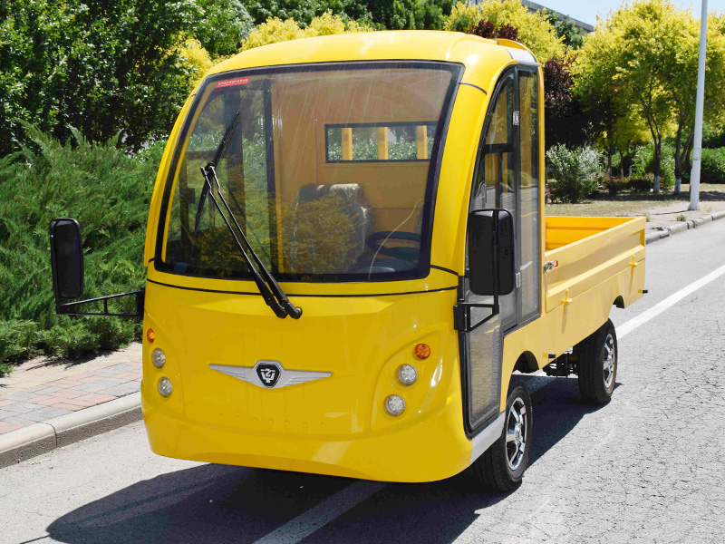 1吨电动货车黄色